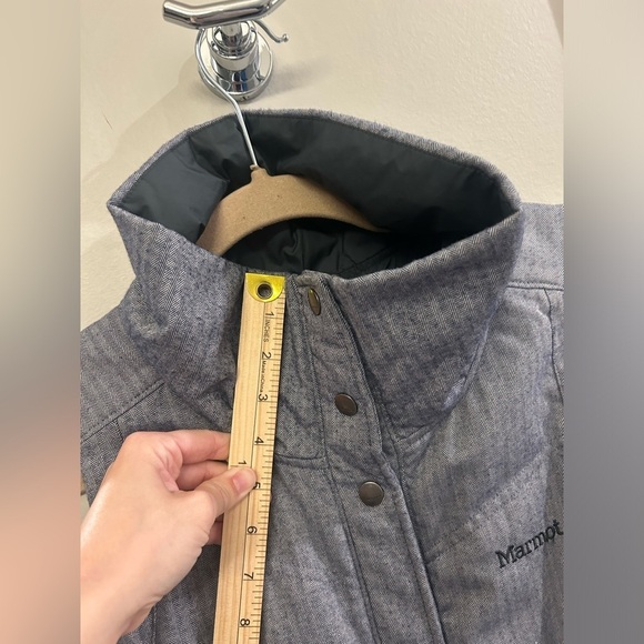 Marmot Reversible Vest Men’s Medium Grey Geometric Button Up - Picture 9 of 11